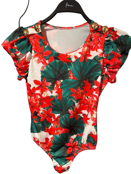 Floral Red Body