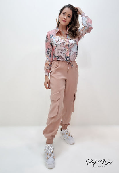 Pink Jacket with Adjustable Details