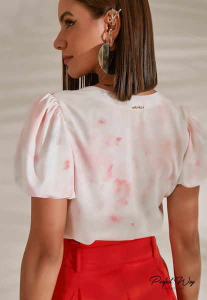 Pink & Orange Print T-Shirt