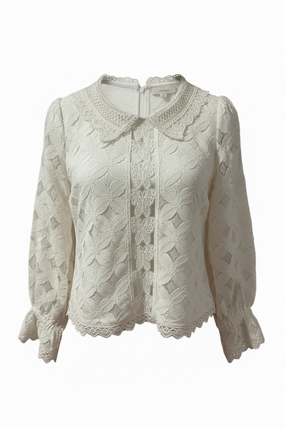 Romantic White Lace Crop Top