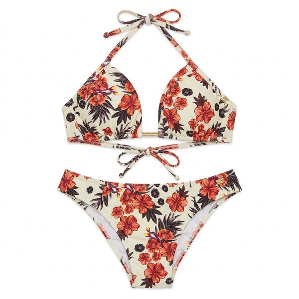 Hibiscus bikini set, front view