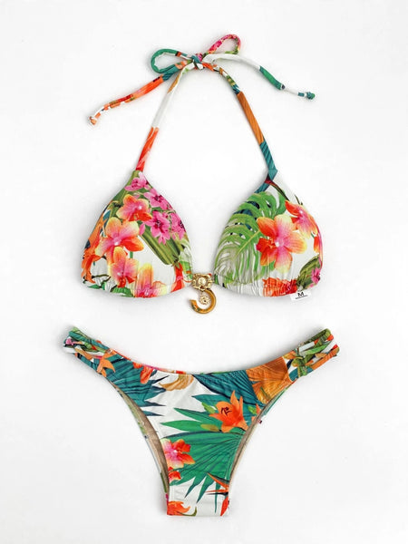 Orange Vibes Bikini - front