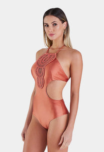 Embroidered Swimsuit