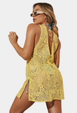Yellow Lace Cover Up