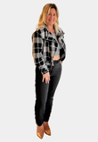 Jaqueta bomber de tweed