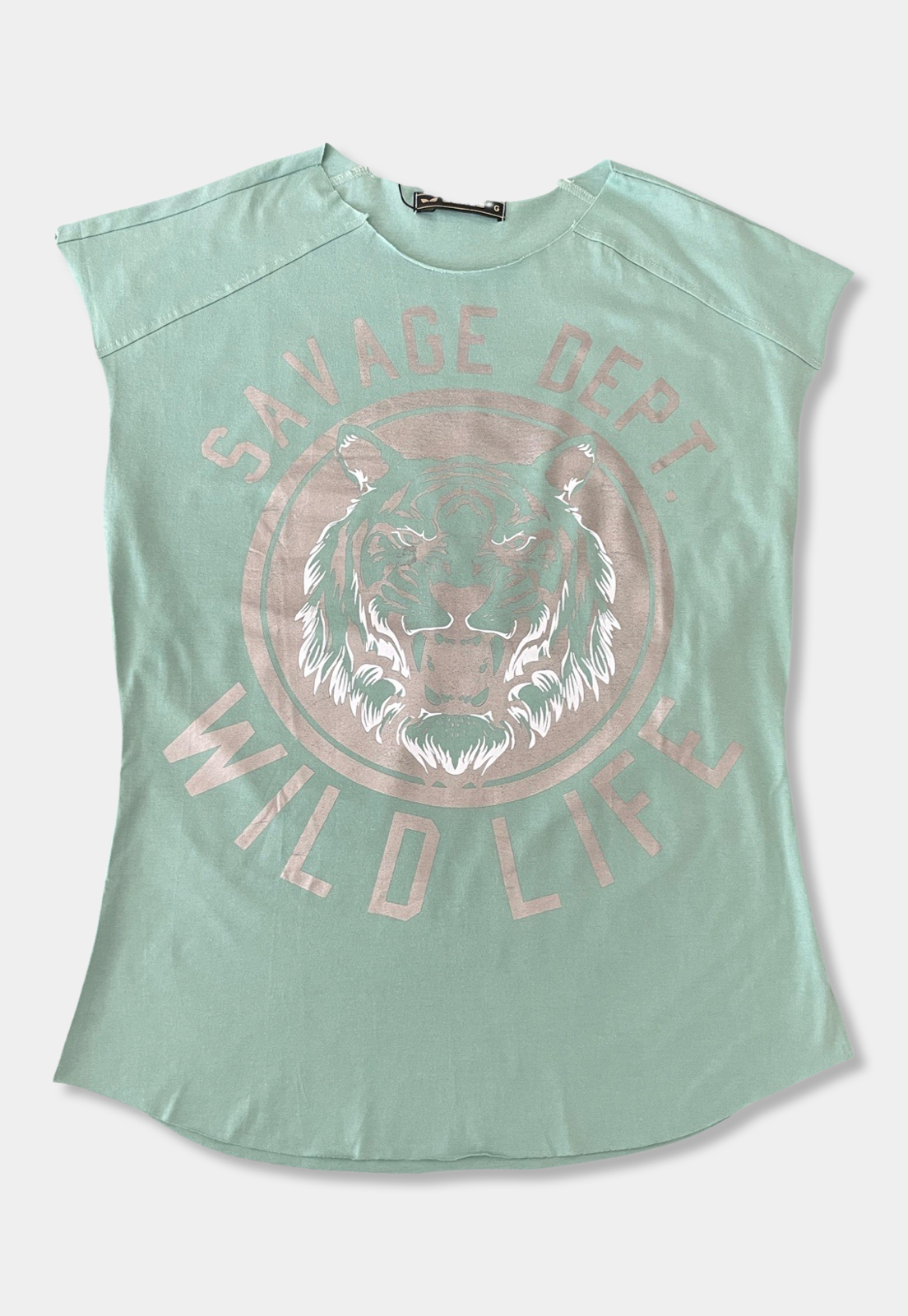 Printed Sleeveless T-Shirt