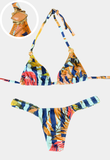 Printed Thong Bikini