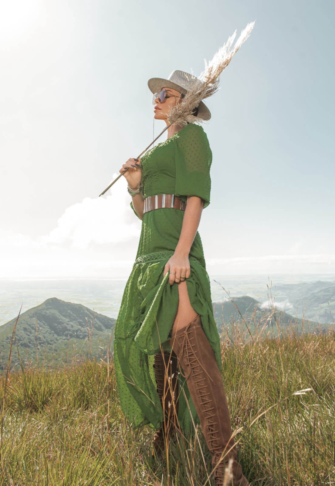 slim fit dress slacks Green Guipure Lace Maxi Dress – OhlindaWear