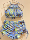 Short Bikini with cropped