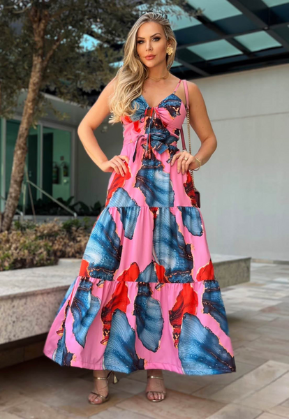 Tropical Dream Print Maxi Dress